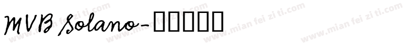 MVB Solano字体转换